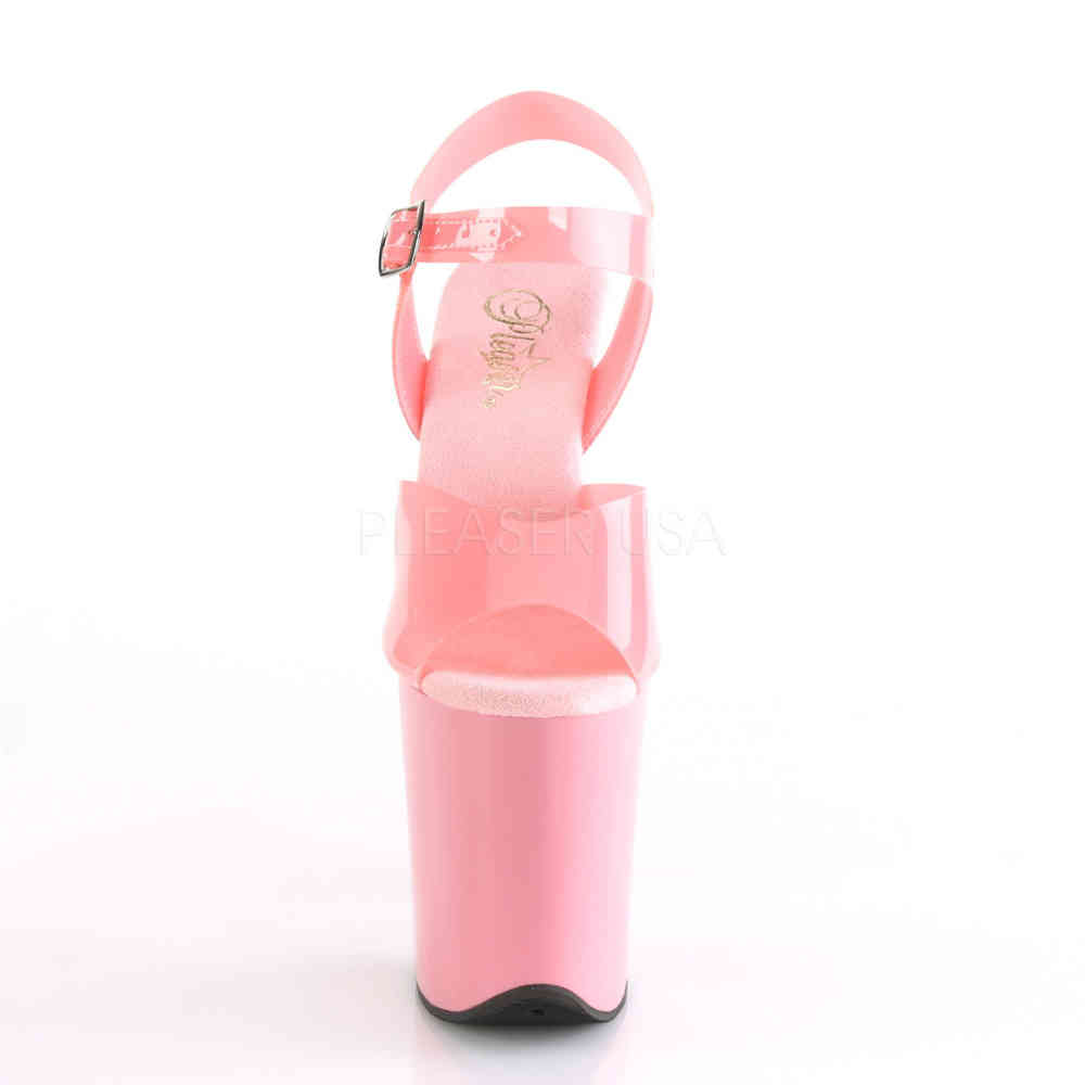 Pleaser - FLAMINGO808N Sandale à bride à la cheville, Pole dance chaussures - Chaussures de pole dance - Rose